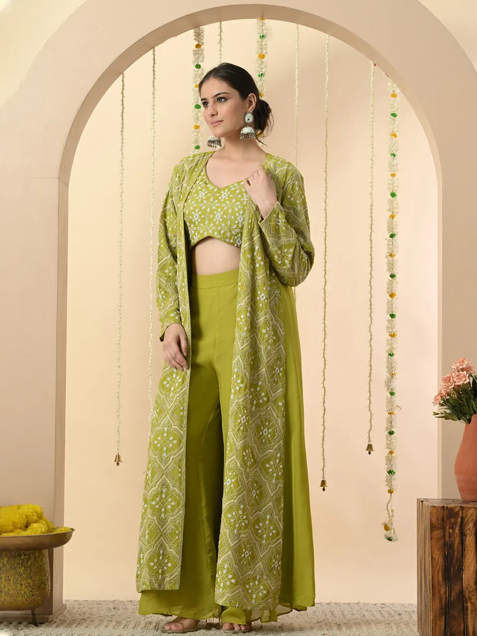 Light Green Sarashwati Indian Dress Suit